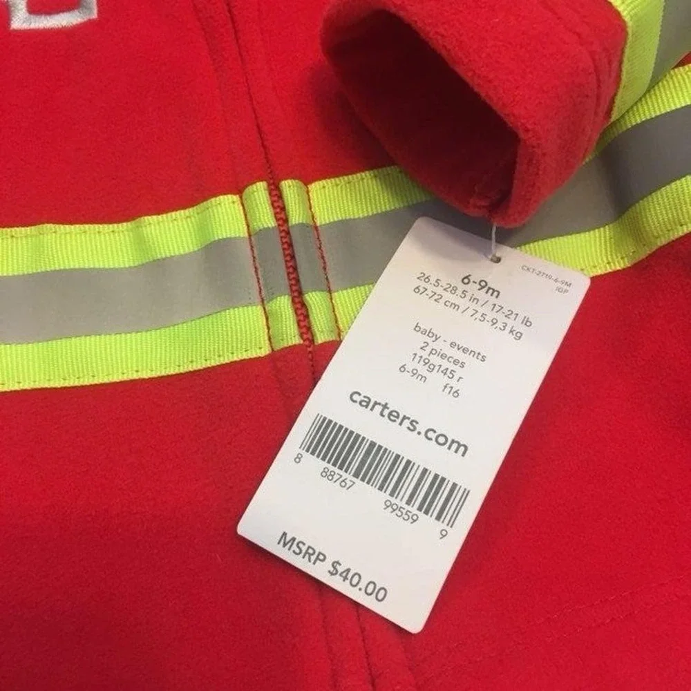 NWT Carters‎ firefighter costume 9